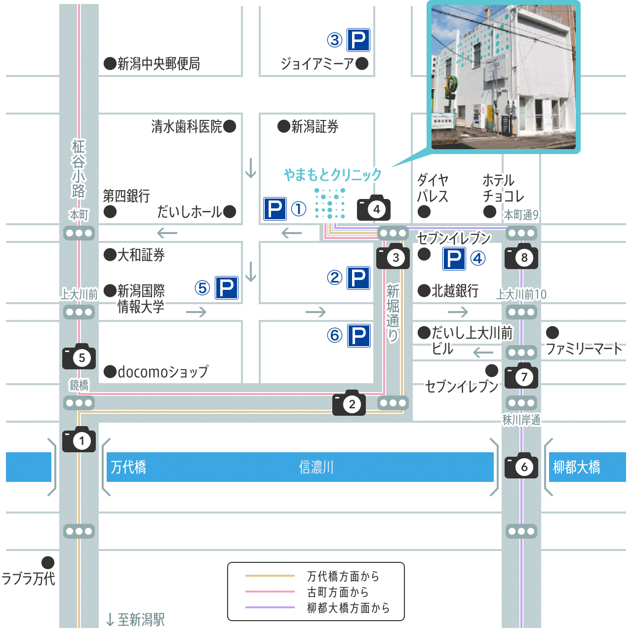 近くの駐車場マップ