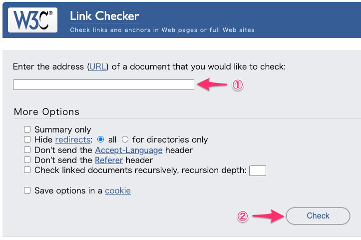 W3C Link Checkerの画像