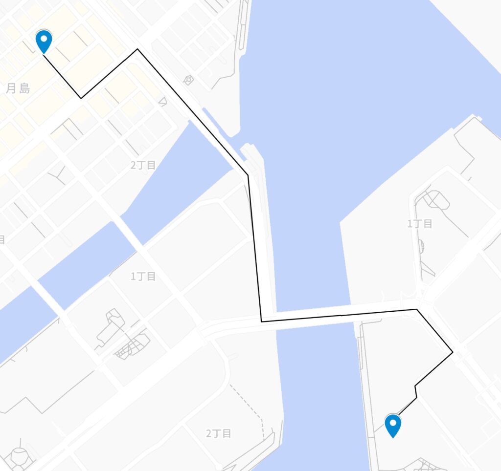 スタートからゴールまで線を引き終わった地図